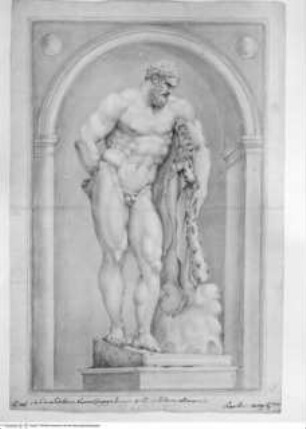 Concorso Accademico 1728, Terza Classe: Herkules Farnese, secondo premio