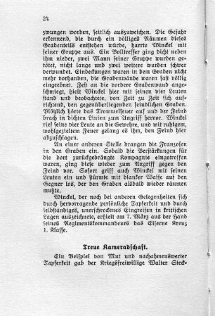 Treue Kameradschaft.
