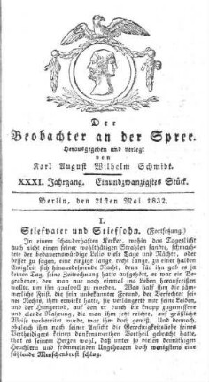 21. Stueck, 21. Mai 1832
