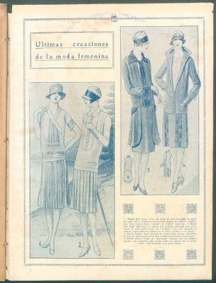 Últimas creaciones de la moda femenina - [Ilustración]