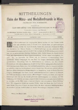 N° 68. Jänner 1896. Wien