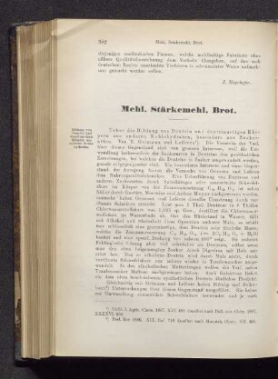 Mehl, Stärkemehl, Brot
