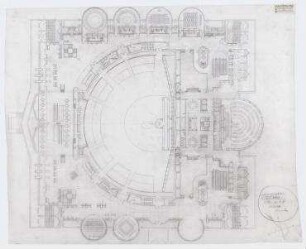 Wettbewerb Congress Center Abu Dhabi (nicht realisiert), 1. Preis – Grundriss 2. OG. Abu Dhabi (Vereinigte Arabische Emirate)