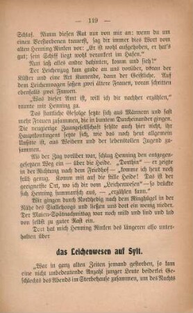 Das Leichenwesen auf Sylt
