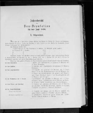 Jahresbericht der Bau-Deputation für das Jahr 1896.