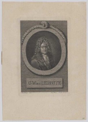 Bildnis des G. W. B.v. Leibnitz