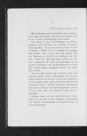 Berlin, den 30. Januar 1906