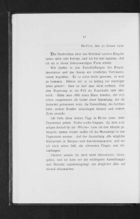 Berlin, den 30. Januar 1906