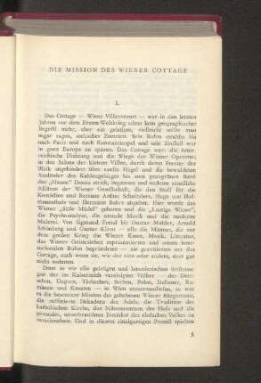 Die Mission des Wiener Cottage