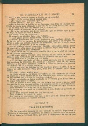 Capítulo V - Tras un documento