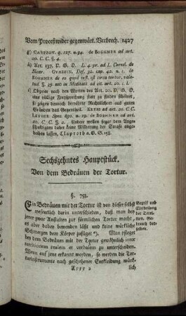 Sechszehntes Hauptstück. - Achtzehntes Hauptstück.