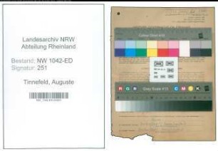 Entnazifizierung Auguste Tinnefeld , geb. 09.01.1908 (Lehrerin)