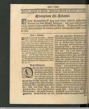 Evangelium St. Johannis.