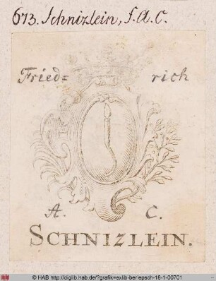 Wappen des Friedrich A. C. Schnitzlein