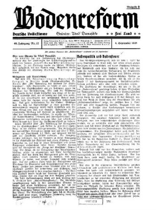 Bodenpolitik und Bodensteuer