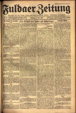 Ausgabe vom Dienstag, den 03. Mai 1927.