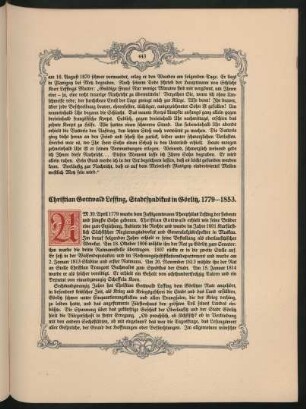 Christian Gottwald Lessing, Stadtsyndikus in Görlitz, 1779-1853