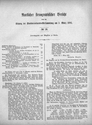 No. 10, 3. März 1881