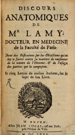 Discours anatomiques
