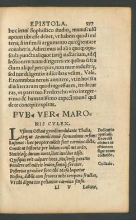 Pub. Ver. Maronis Culex.