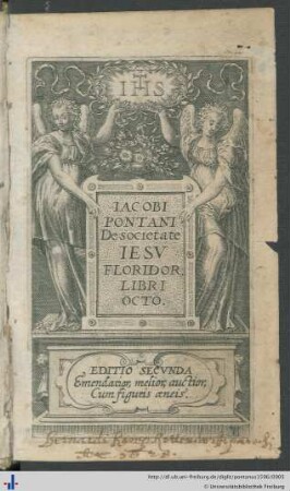 De societate IESV FLORIDOR. LIBRI OCTO. EDITIO SECVNDA
