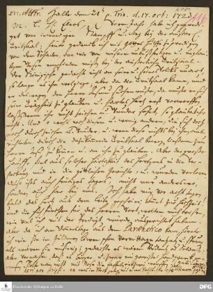 Brief von August Hermann Francke an Heinrich Julius Elers.