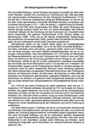Die Georg-August-Universität zu Göttingen
