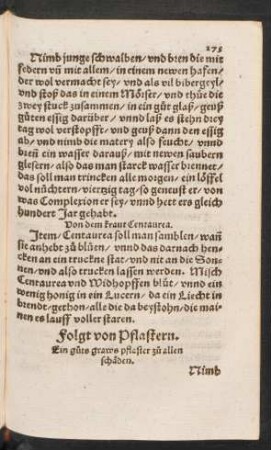 Folgt von Pflastern.