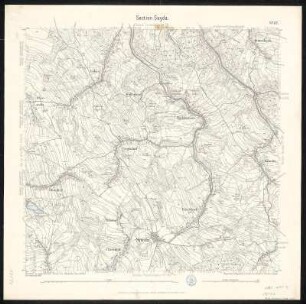 Äquidistantenkarte 117 : Section Sayda, 1895 : Section Sayda. - 1:25000. - Leipzig: Giesecke & Devrient, 1895. - 1 Kt.