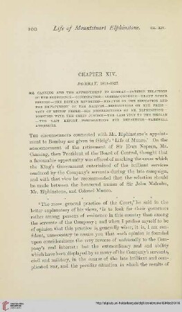Chapter XIV: Bombay, 1819-1827
