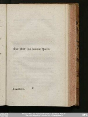 Das Glück einer frommen Familie.