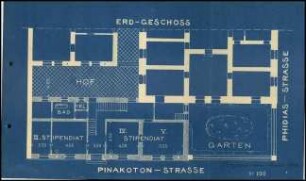 Blaupause Erdgeschoss Pinakoton-Straße