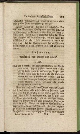 II. Abschnitt. Nachtheil von Speise und Trank