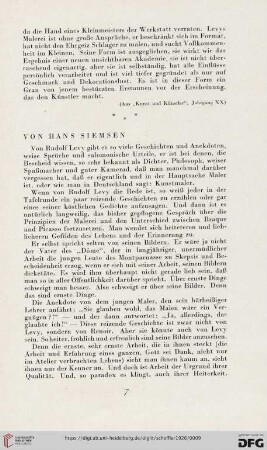 Von Hans Siemsen