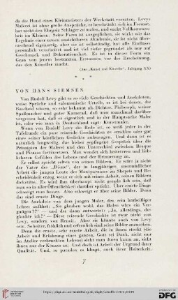 Von Hans Siemsen