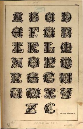Schriften-Magazin für Freunde der Kalligraphie und zum Unterrichte : /104 Blätter/ 105 - 184 Blätter Nebst Anhang v. 8 einz. Bltt., 2