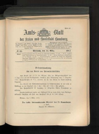 No. 68, 14. März 1917