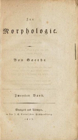 Zur Morphologie