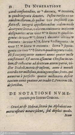 De Notatione Numerorum per literas Graecas.