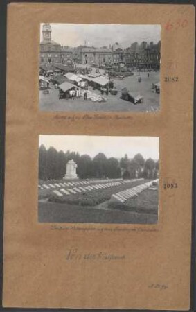 Deutsche Heldengräber auf dem Friedhof in Charleville