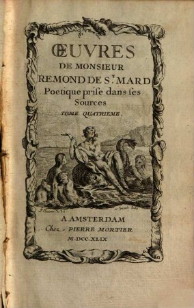 Oeuvres, 4. Poetique prise dans ses Sources