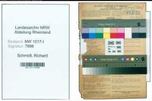 Entnazifizierung Richard Schmidt , geb. 24.12.1886 (Lagermeister)