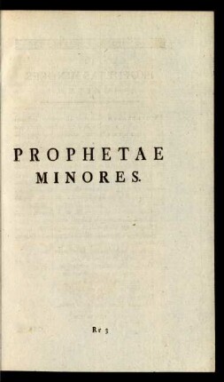Prophetae Minores