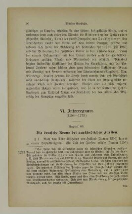 VI. Interregnum (1254-1273.)