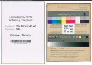 Entnazifizierung Theodor Ortmann , geb. 20.08.1918 (Polizeibeamter)