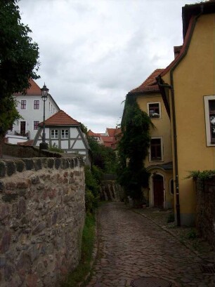 Meißen: Blick von der Leinewebergasse