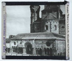 Maria Laach, Abteikirche : Ansicht von SW, Vorhalle