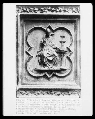 Nordtür — Kirchenväter und Evangelisten — Heiliger Gregor