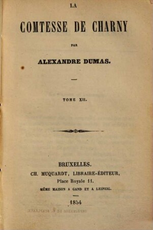 La Comtesse de Charny, 12