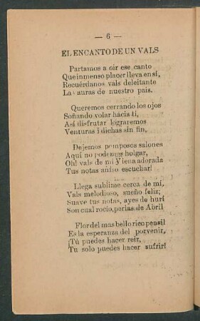 El encanto de un vals